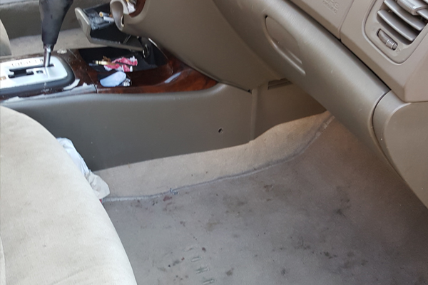 Car Detailing dirty on rugs
